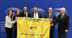 Les Franqueses del Vallès receives the Award for Best European Town of Sport 2024 in Brussels